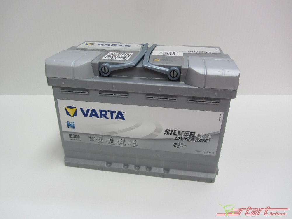 BATTERIA VARTA E39 Agm Start-Stop Plus 70Ah 760A Polo + Dx Audi Vw EUR  179,99 - PicClick IT